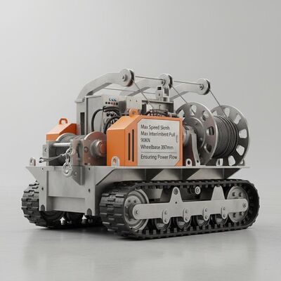 Max Speed 5kmh Transmission Line Equipment Equipped with Max Intermittent Pull 90KN and Wheelbase 397mm Ensuring Power Flow