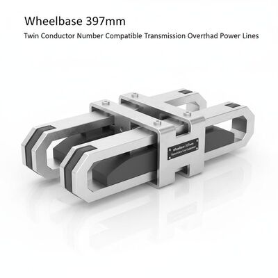 Wheelbase 397mm Transmission Line Equipment Twin Conductor Number Compatible Transmission Overhead Power Lines Equipment