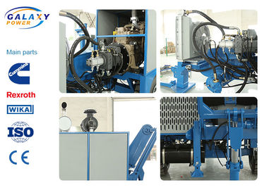 600mm Bull Wheel Hydraulic Pulling Machine , 150KN Cable Pulling Equipment