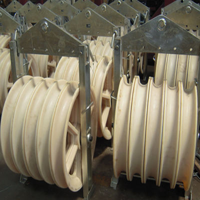 Five Nylon Wheels 508x75mm bundle conductor Stringing Pulley Block