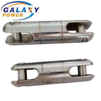 Galvanized Steel Wire Transmission Line Tool Rope Connectors Swivel Joints 80kN Rated Load