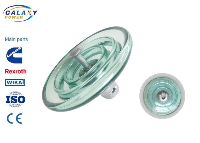 Light Weight Glass Disc Insulator , Corrosion Resistance Glass Power ...