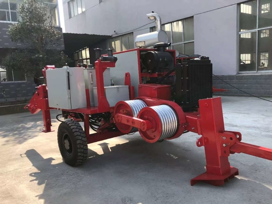 220 Kv 9 Ton Overhead Cable Tensioner Stringing Equipment 90kn