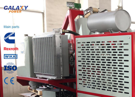 GL2x40 Electric Wire Pulling Equipment Hydraulic Tensioner With imported Engine