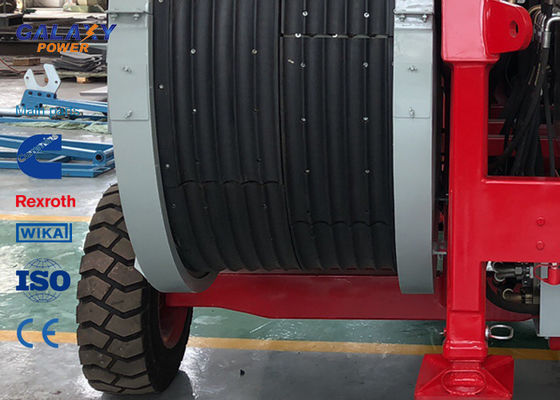 77kw 103hp imported Engine Hydraulic Tensioner Max Intermittent Tension 2x45/1x90kN Stringing Equipment