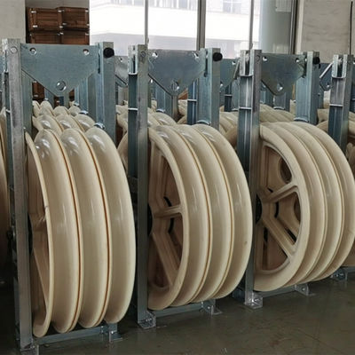 Nylon Sheave Aluminum Conductor Stringing Block For Power Line Construction