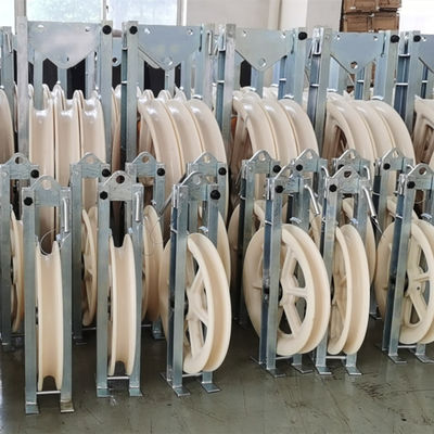 Nylon Sheave Aluminum Conductor Stringing Block For Power Line Construction
