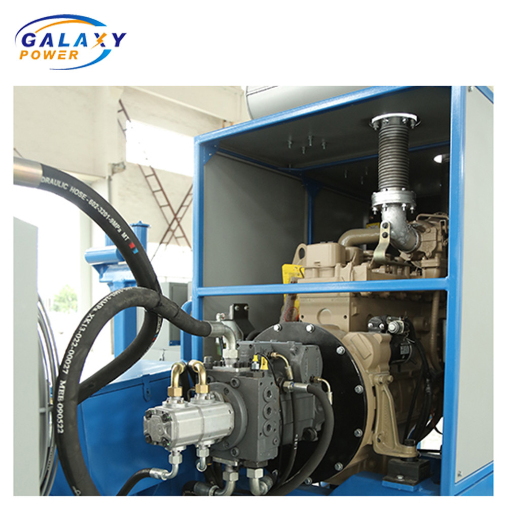 GS40 Hydraulic Puller 40KN Transmission Line Equipment With Diesel 77kw ...