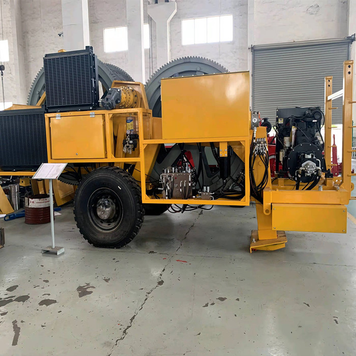 Overhead Line 14Ton Hydraulic Brake ADSS Cable Tensioner Stringing Machine