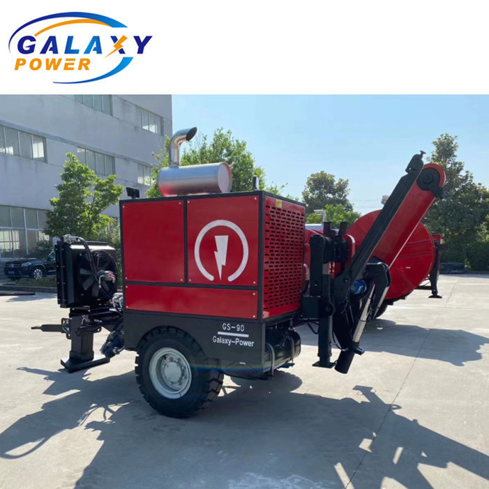 Transmission Wire Hydraulic Pulling Stringing Equipment 90KN Cable ...