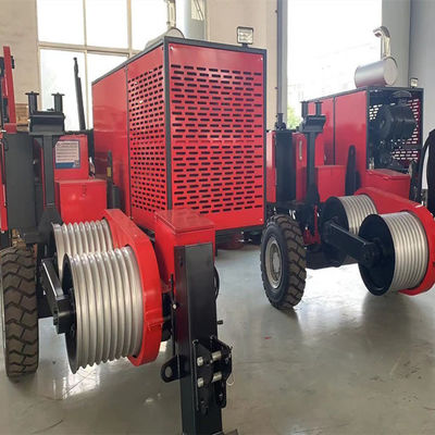 Stringing Overhead Line 15Ton Diesel  Hydraulic Cable Puller Machine