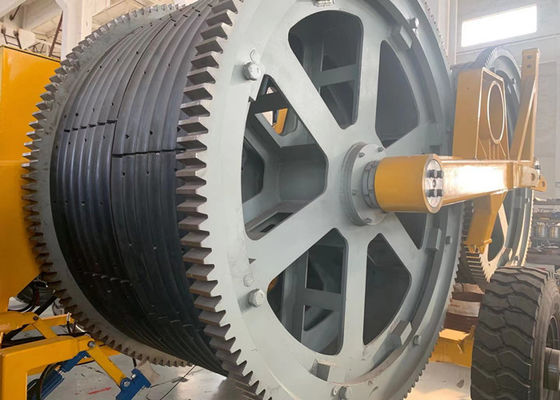500KV 2x80KN Powerline Bundle Conductor Stringing Equipment With Cummins Engine