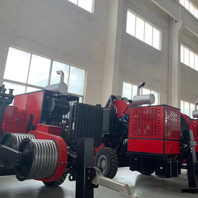 4 bundle conductor 28T Diesel Hydraulic Cable Pulling Stringing Equipment
