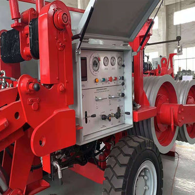 16Ton Bull-Wheel 10 Grooves Hydraulic Puller Overhead Stringing Equipment