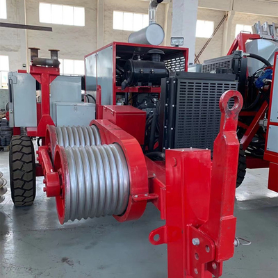118KW(158hp) Max Pull Force 9Ton Transmission Line Stringing Equipment
