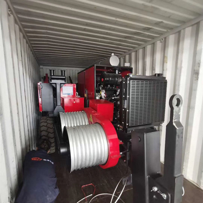 Aerical Stringing 239KW(320hp) 22T Hydraulic Cable Puller Winch Machine