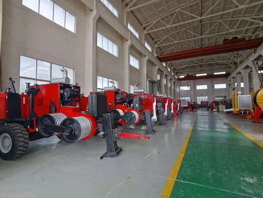 Max Pulling 220KN Bull-Wheel Diesel Hydraulic Cable Stringing Equipment