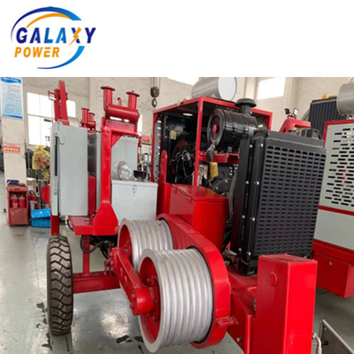 Diesel 77kw 103hp 400mm Bull 4Ton Transmission Line Stringing Equipment