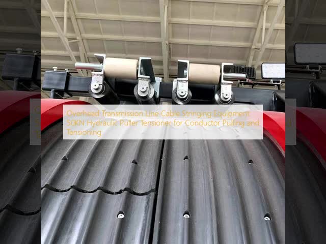 Hydraulic Tensioner 2x50kN Overhead Line Stringing Equipment for Twin Bundled Conductors  Engine