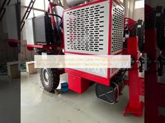 Overhead Transmission Line Cable Stringing Equipment  90KN and German Rexroth Operating Handle